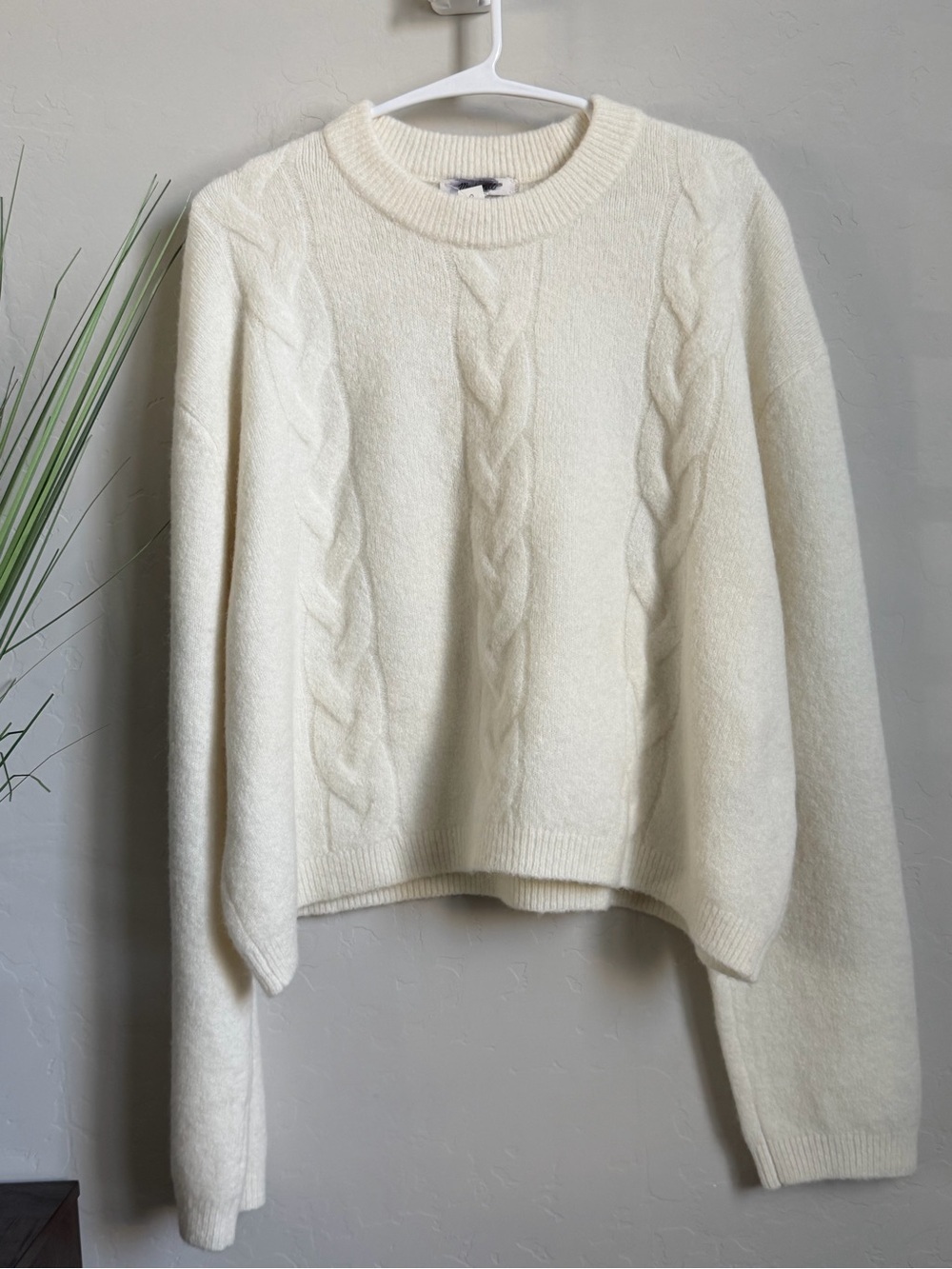 Madewell NWT Charm Cable Carina Pullover Sweater XL Wool Alpaca Ivor